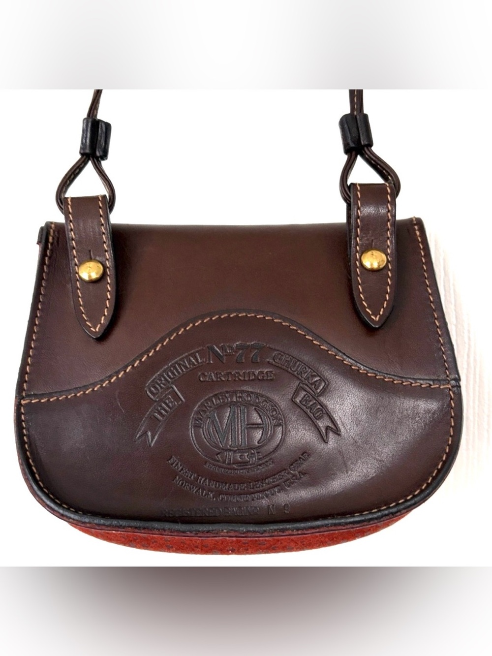 Ghurka Bag Vintage Marley Hodgson "Small Cartridge" shoulder bag pouch 1990s - Picture 4 of 15